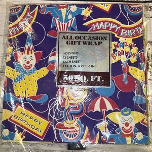 Vintage Gift Wrapping Paper Strawberry 6 Design 12 Sheet 50 Sq Ft‎ All Occasion